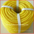 PE Twisted colored rope pe 3/4 strand twisted rope